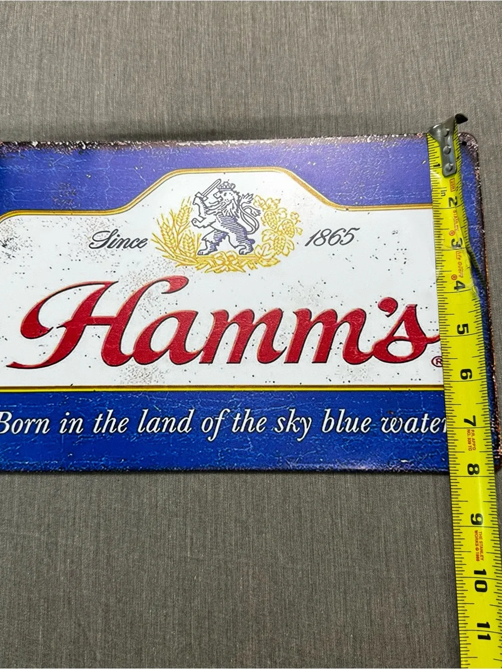 Hamm's Beer Land Of Sky Blue Waters 8 x 12 Novelty Metal Tin Decor Sign New 1865